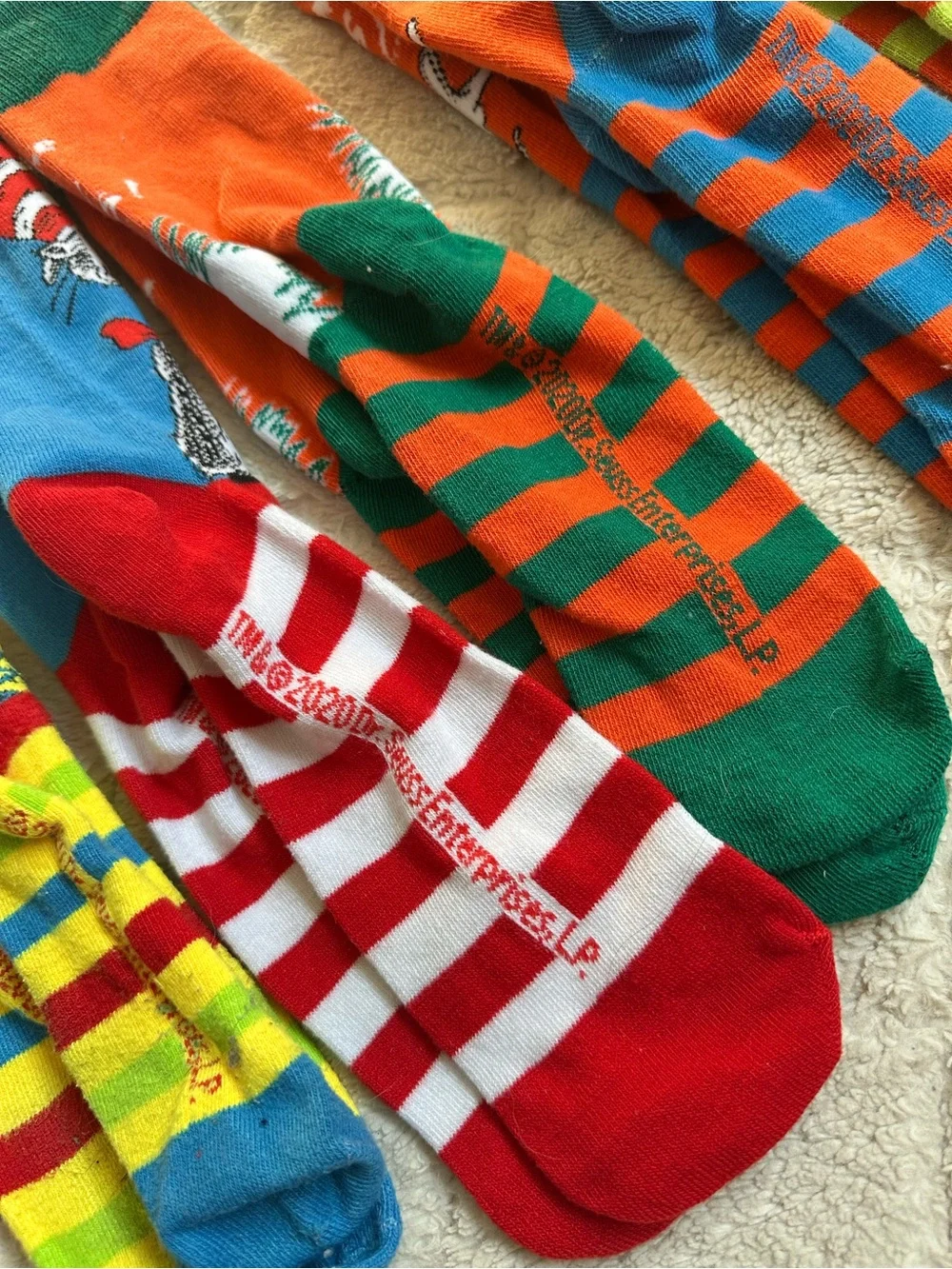 Dr. Seuss | Set of 6 Whimsicle Book Socks | One Size fits Most Adults
